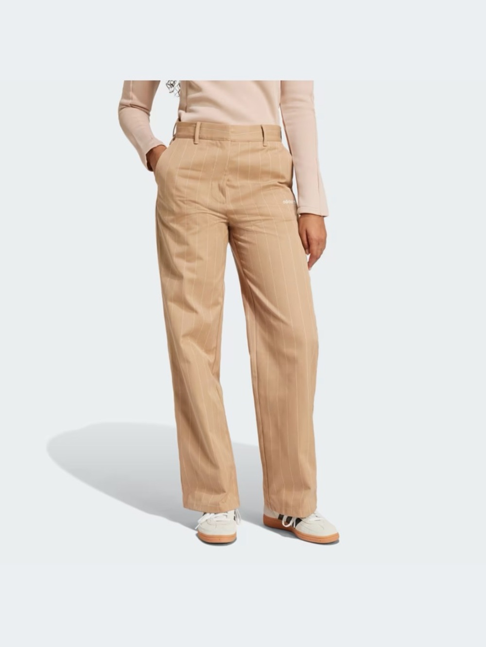 PINSTRIPE TWILL LOOSE PANTS